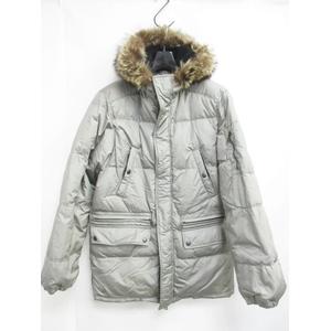 PRADA グレー ダウンジャケット ファー付き プラダスポーツ PRADA SPORT ダウンジャケット ファー付き ブルゾン