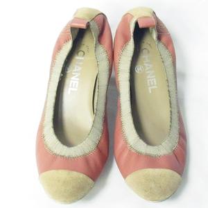 シャネル CHANEL パンプス ヒール ココマーク バイカラー