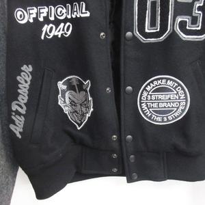 adidas デカロゴ 袖丈 スタジャン ブルゾン ブラック M アディダスオリジナルス adidas originals ST STADIUM JACKET