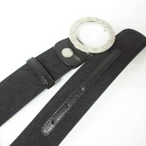 ブルガリ BVLGARI 美品 ロゴマニアベルト ロゴバックル ジャガード 総