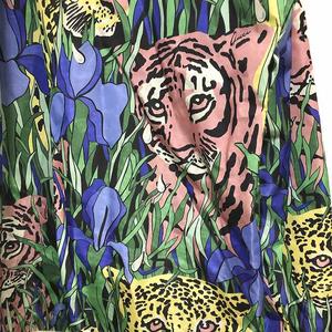 グッチ GUCCI 19SS タイガー柄 ヒョウ柄 ナイロン パーカー ブルゾン