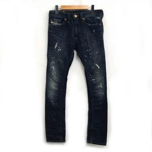 ディーゼル DIESEL THANAZ DNA ペイント ダメージ加工 デニムパンツ 