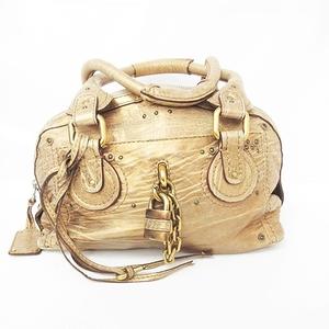クロエ CHLOE 02-07-53 パディントン レザー ハンドバッグ ミニバッグ  