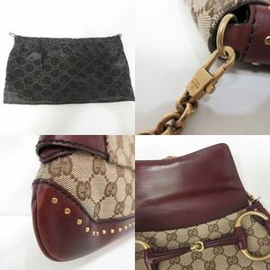 グッチ GUCCI 美品 2WAY チェーン ショルダーバッグ ホース