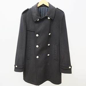 タリアトーレ TAGLIATORE HOLMES コート ジャケット ダブルブレスト ウール 銀ボタン ウエストベルト ネイビー 紺 46/R 約S相当 0719 メンズ