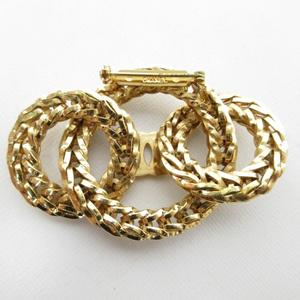 シャネル CHANEL ヴィンテージ ブローチ チェーンモチーフ ココ