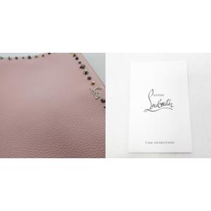 ルブタン スタッズ付きピンクパーティーバッグ Christian Louboutin