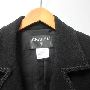 シャネル CHANEL 美品 08C デザインジャケット ブレザー 1B シルク混 