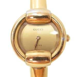 グッチ GUCCI 1400L バングルウォッチ 腕時計 クォーツ 2針 ゴールド  