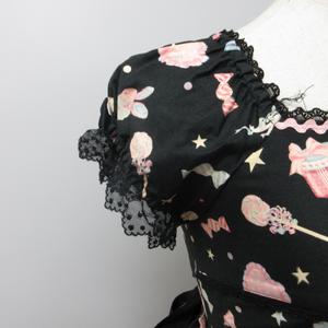 Angelic Pretty半袖カットソーワンピース　ブラック Angelic Pretty半袖カットソーワンピース ブラック