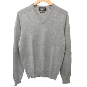 RRL Vネック カシミヤ セーター カシミヤ100% チャコールグレー PRODIGAL カシミヤ 100% ニット 日本製 Vネック セーター
