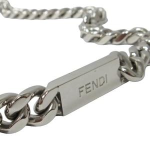 フェンディ　Fendi　喜平ネックレス FENDI フェンディ FFチェーンネックレス 喜平 スクエアトップ