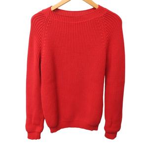 グッチ GUCCI 美品 ニット セーター イタリア製 長袖 赤 レッド M 1220