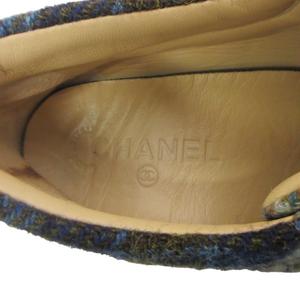 シャネル CHANEL レザーコンビツイードスニーカー シューズ ココ
