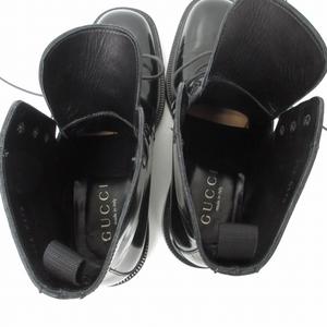 グッチ GUCCI 美品 トムフォード期 レースアップブーツ レザー