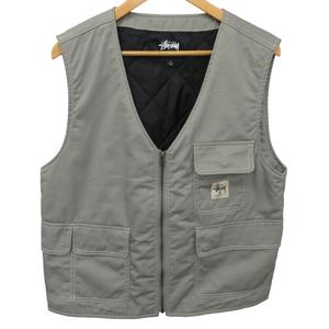 ステューシー STUSSY ワークベスト ジレ ジャケット 中綿 ノースリーブ 
