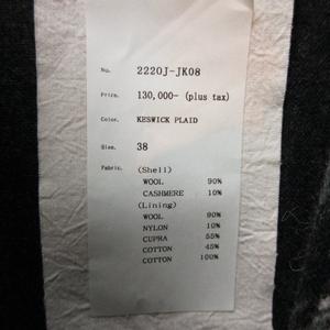 未使用品 オールドジョー OLDJOE タグ付 22AW CASHMERE MELTON