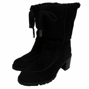 ジミーチュウ JIMMY CHOO レースアップムートンブーツ ショート 