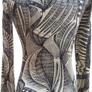 Dries Van Notenドリスバンノッテン　ハイネック　カットソー　総柄 Dries Van Notenドリスバンノッテンハイネックカットソー総柄