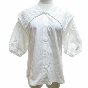 美品。GATHER-SLEEVE BLOUSE白