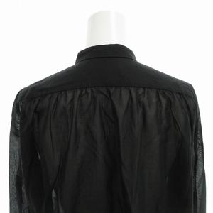 ドゥロワー Drawer バンドカラーシャツ シアーブラウス シースルー  