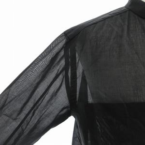 ドゥロワー Drawer バンドカラーシャツ シアーブラウス シースルー  