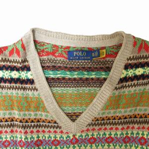 ポロ ラルフローレン POLO RALPH LAUREN 美品 ニット ベスト セーター