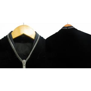 リックオウエンス　22aw ラリーシャツ　ベロア リックオウエンス Rick Owens 22FW STROBE Zip Larry Shirt in