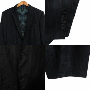 エトロ ETRO シャドーペイズリー×ストライプ シングルスーツ