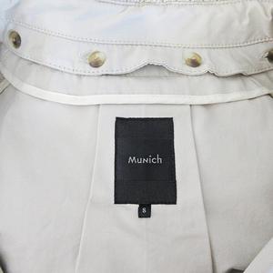 ミューニック Munich トレンチコート ジャケット S ベージュ 0421 IBO70 レディース