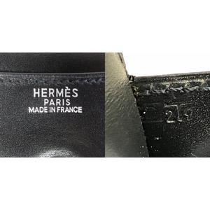 エルメス HERMES 希少 美品 カデナ金具 ポシェットリオ ボックスカーフ セカンドバッグ クラッチバッグ □D刻印 2000年製 レザー 黒 ブラック ☆AA★ STK レディース