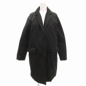 セオリー Theory ダウンコート チェスター ジャケット S 黒 ブラック /FF レディース