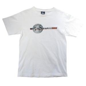 ステューシー STUSSY OLD 90s 紺タグ SS Link Tシャツ 半袖 USA製 ヴィンテージ シングルステッチ 白 ホワイト S メンズ