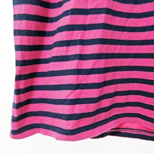 ラルフローレン RALPH LAUREN SPORT Tシャツ カットソー 半袖 ボーダー ロゴ刺繍 M ピンク ネイビー 0929 レディース