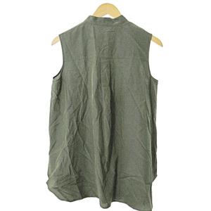 ラブレス LOVELESS FAｂRICA ノースリーブシャツ ブラウス 34 カーキ 0925 ■YHS4 