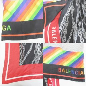 バレンシアガ BALENCIAGA 美品 19SS スカーフドッキングシャツ ロング  