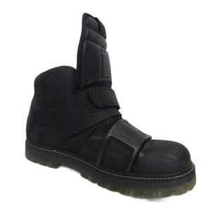 BIRKENSTOCK × RickOwens ボストン フォイルレザー黒 41 Boston / ボストン ナチュラルレザー ブラック | BIRKENSTOCK