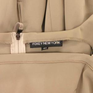 フォクシーニューヨーク FOXEY NEW YORK ワンピース 40 ベージュ ひざ