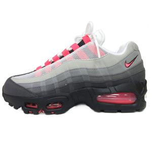 未使用品 ナイキ NIKE タグ付き AIR MAX 95 BIG BUBBLE Medium Ash and Solar Red エアマックス95 ビッグバブル スニーカー US6 24.0cm IM7410-001 レディース