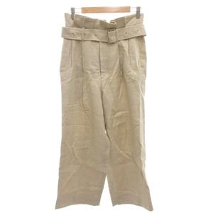 チノ CINOH 20SS ワイドパンツ スラックス 麻 リネン 34 ベージュ 20SPT007 /FF レディース