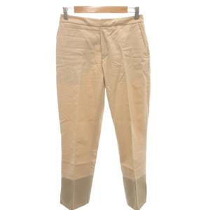 チノ CINOH 19SS ノータックチノパンツ スラックス サテン切替 36 ベージュ /FF レディース