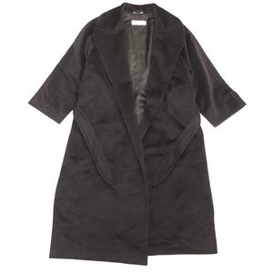 マックスマーラ MAX MARA 美品 白タグ マニュエラ アイコンコート ベルテッドコート ウールカシミヤ 90s 茶 ブラウン 40 ■MNK2 レディース