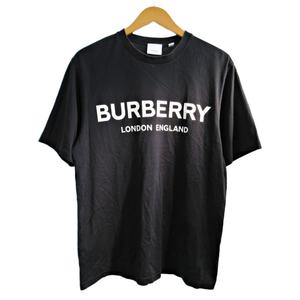 バーバリー BURBERRY リカルドティッシ 8009494 Tシャツ カットソー 半袖 ロゴプリント S 黒 ブラック 1117 IBO84 メンズ