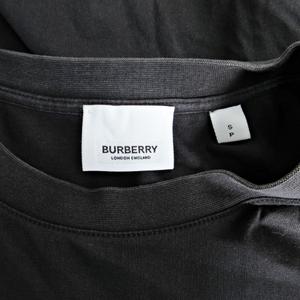 バーバリー BURBERRY リカルドティッシ 8009494 Tシャツ カットソー 半袖 ロゴプリント S 黒 ブラック 1117 IBO84 メンズ