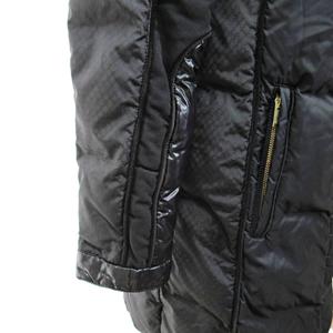 グッチ GUCCI GG柄 ダウンコート ダウンジャケット フーディ 36 黒 ブラック ■MNK3 レディース