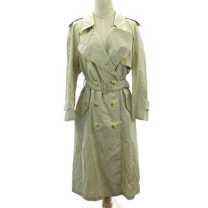 バーバリーズ Burberrys トレンチコート ジャケット ロング ベージュ 7A3 約M IBO88 レディース