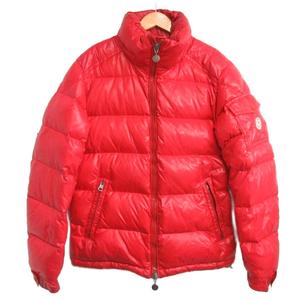 モンクレール MONCLER MAYA ダウンジャケット ブルゾン ロゴ ワッペン 国内正規 1 赤 シャイニーレッド 120914036605 68950 ■MNK5 メンズ