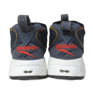 リーボック Reebok ×ZOZO インスタ ポンプフューリー デニム スニーカー シューズ 靴 UK4 23.5cm 紺 ネイビー IBO92 /X レディース