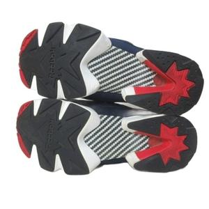 リーボック Reebok ×ZOZO インスタ ポンプフューリー デニム スニーカー シューズ 靴 UK4 23.5cm 紺 ネイビー IBO92 /X レディース
