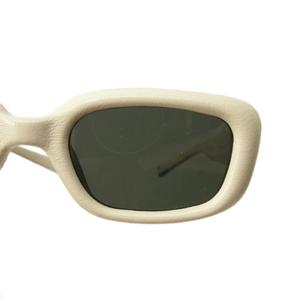 メゾンマルジェラ Maison Margiela × ジェントルモンスター GENTLE MONSTER コラボ MM106 サングラス アイウェア スクエア レザー 53□122-146 白 ホワイト 0319 ■MNK6 メンズ レディース